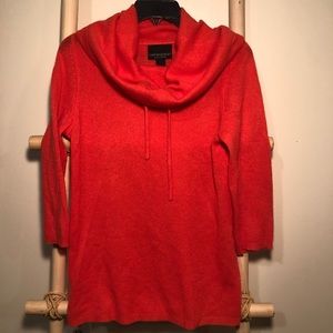 NOT FOR SALE Cynthia Rowley Orange Loose Neck Cashmere Sweater